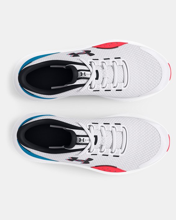 Boys' Grade School UA Surge 4 3D Running Shoes, White, pdpMainDesktop image number 2